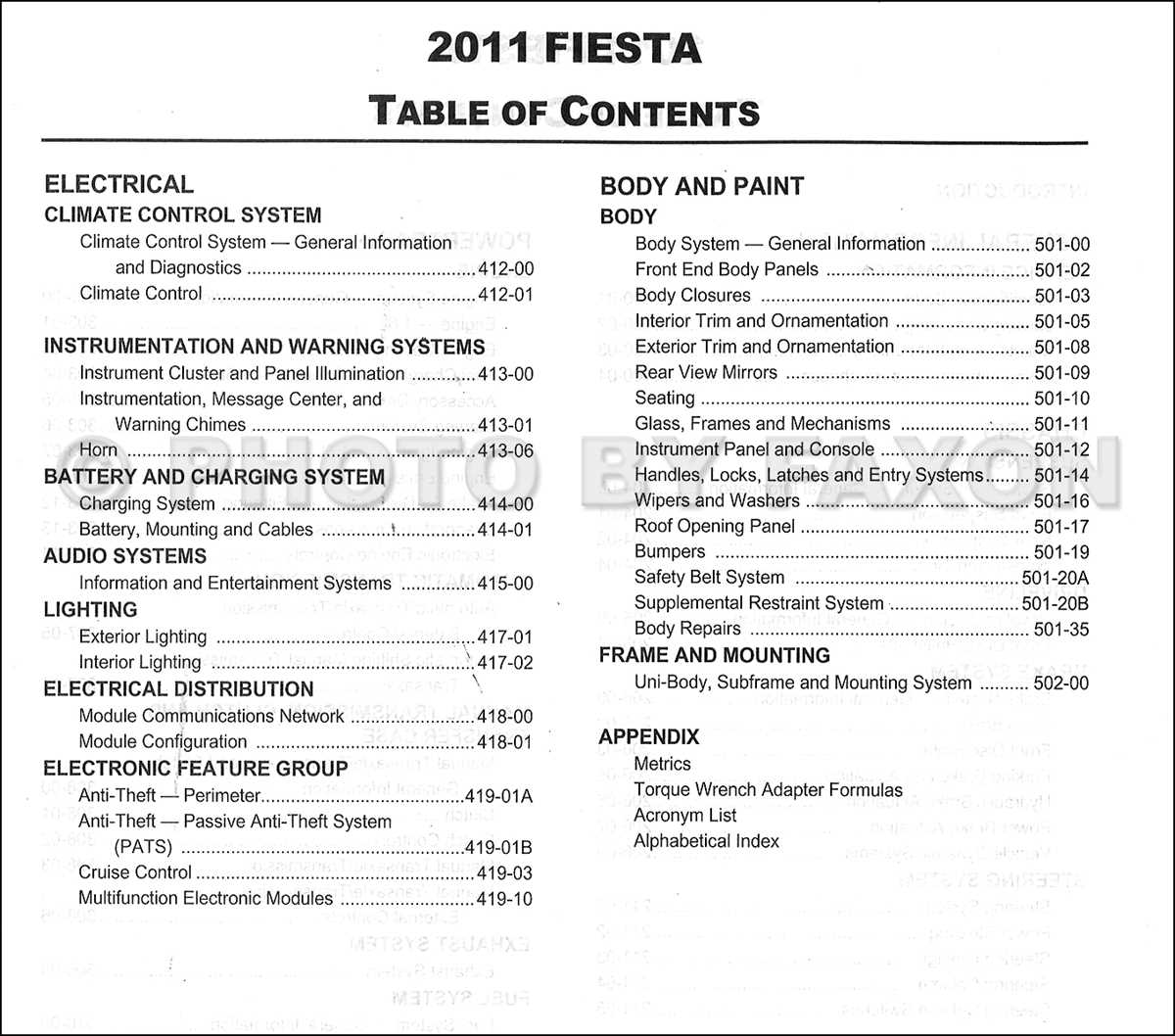 layout 2011 ford fiesta fuse box diagram