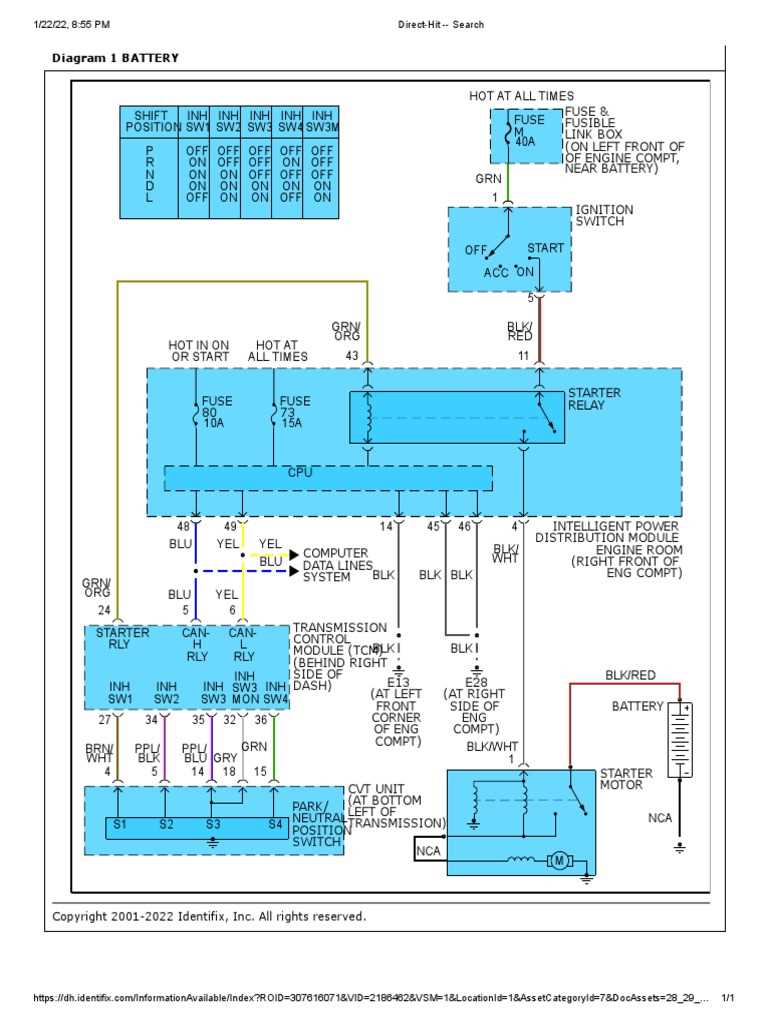2008 nissan murano fuse box diagram