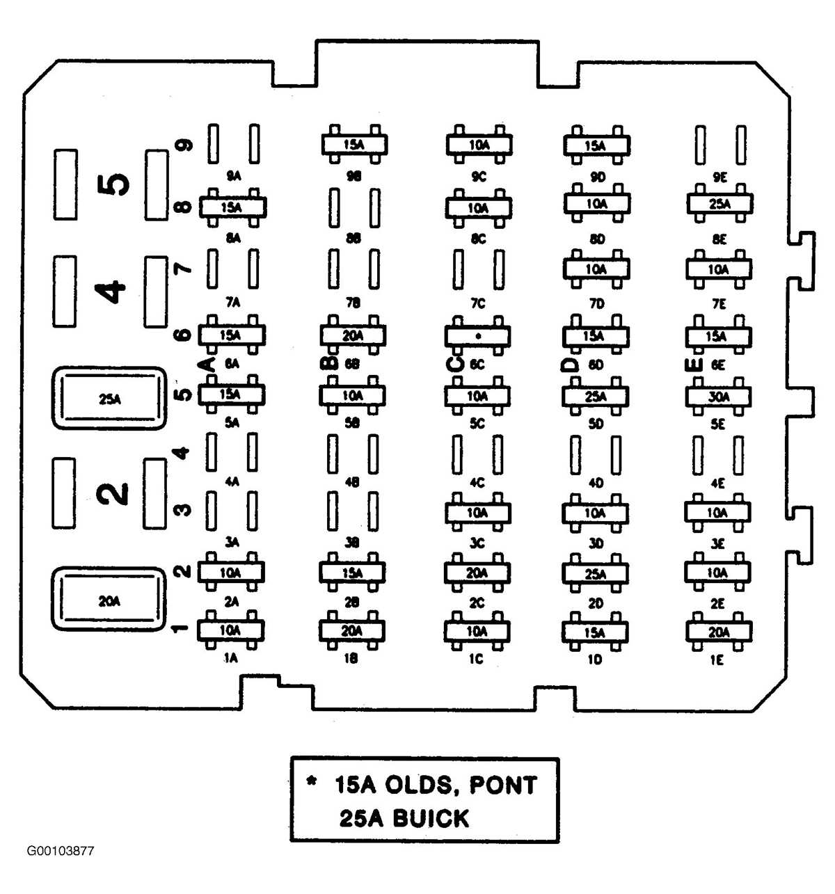 1992 buick lesabre fuse diagram