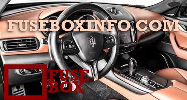 maserati levante fuse box diagram