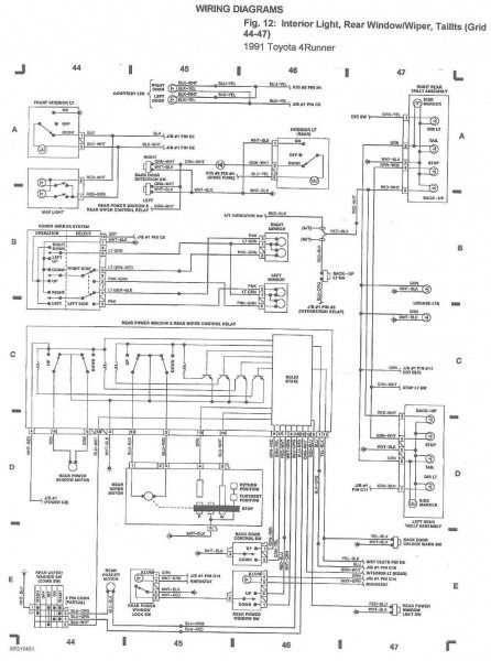 1988 toyota 4runner fuse diagram