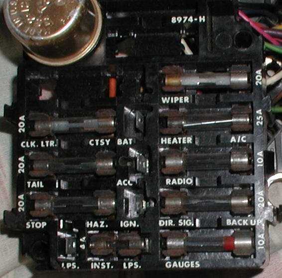 1970 dodge challenger fuse box diagram