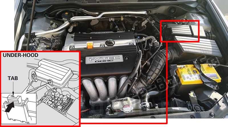 2007 honda accord interior fuse box diagram