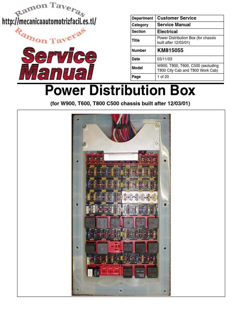 2006 kenworth t600 fuse diagram