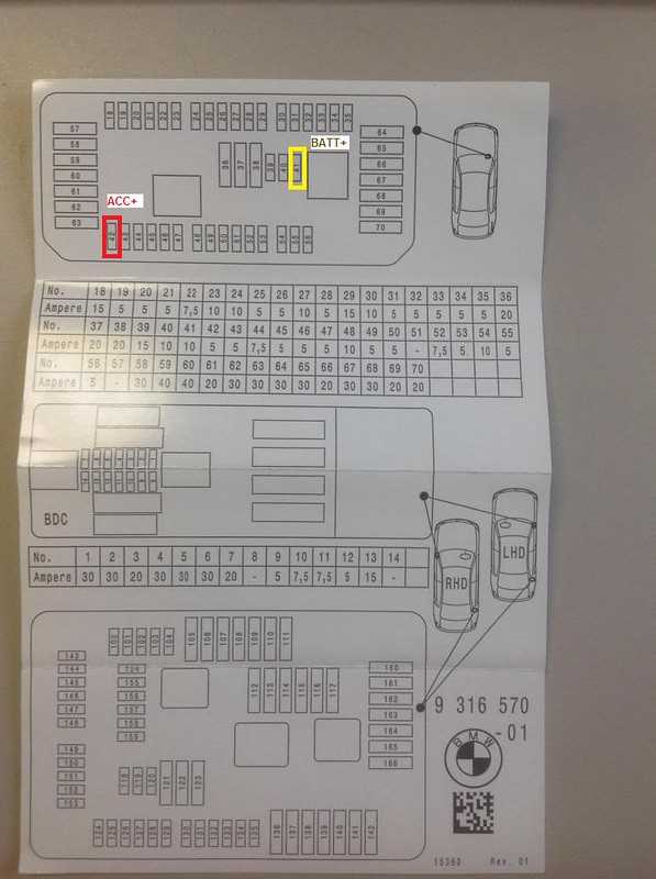 e60 fuse box diagram