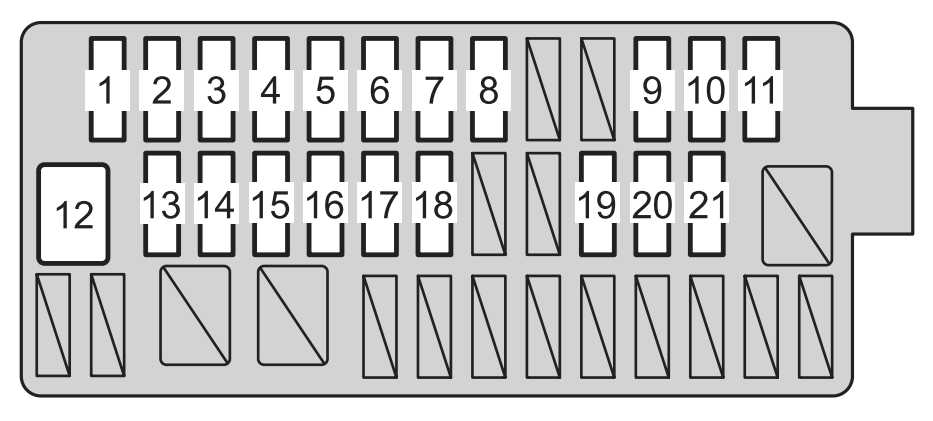 toyota vios 2016 fuse box diagram