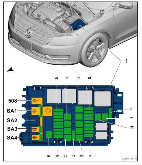 tiguan 2013 fuse box diagram