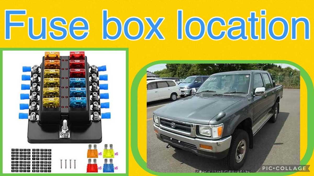 1991 toyota 4runner fuse box diagram