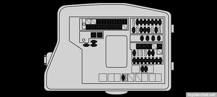 toyota corolla verso 2008 fuse box diagram