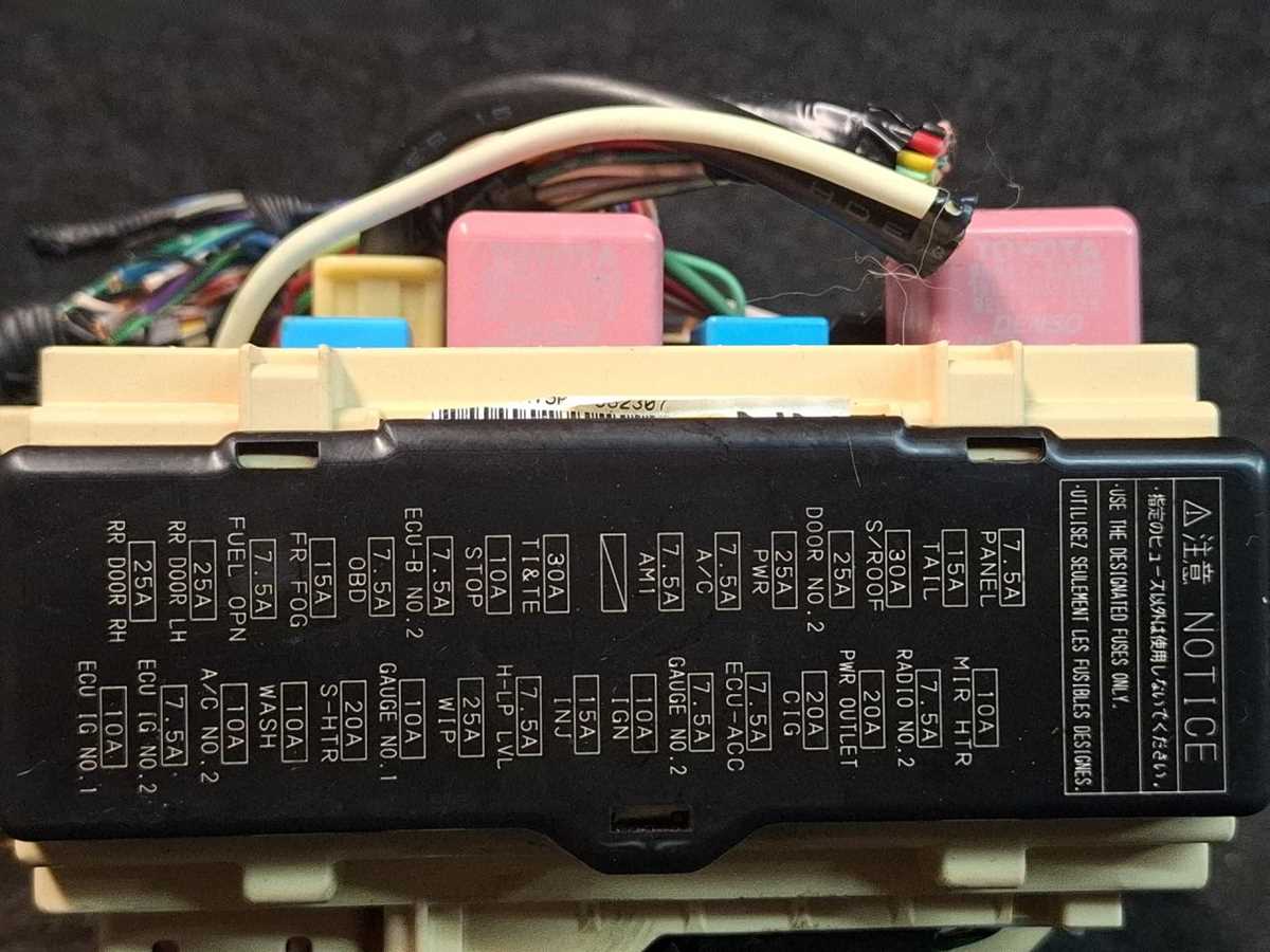 toyota camry 2008 fuse box diagram