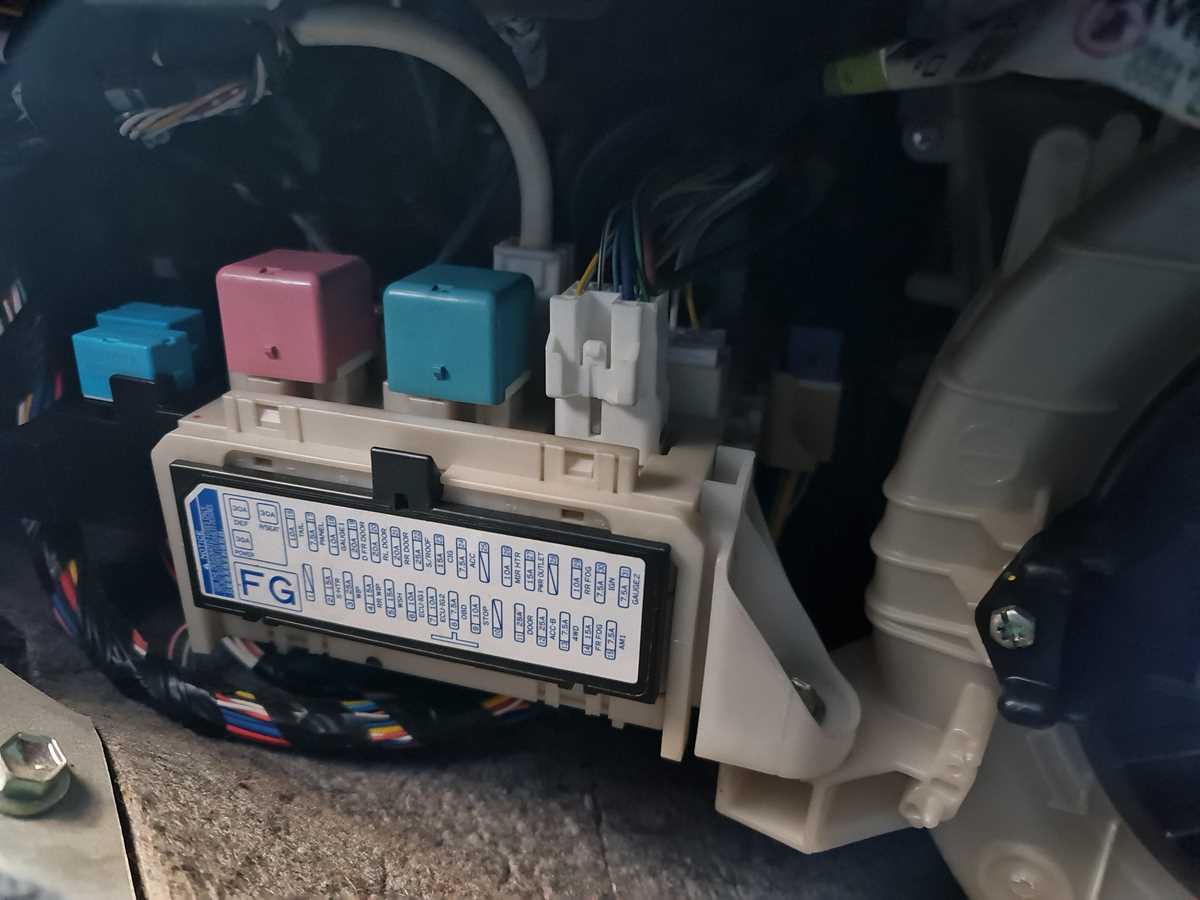 toyota rav4 fuse box diagram