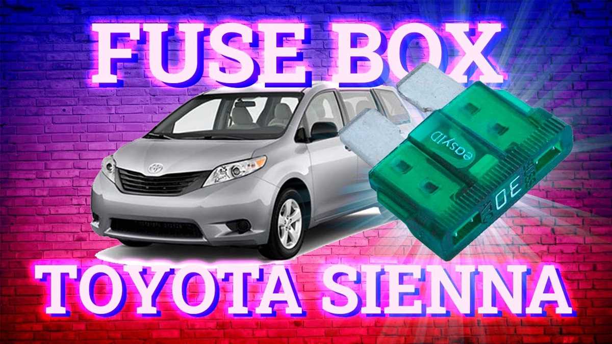 toyota sienna 2015 fuse box diagram