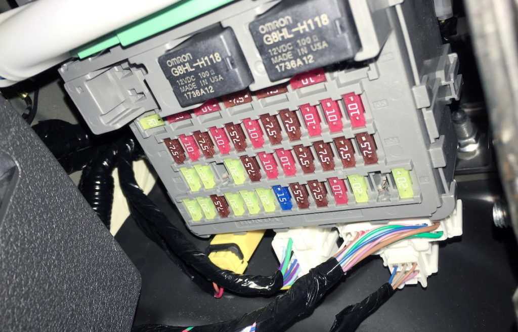 2014 honda pilot fuse box diagram