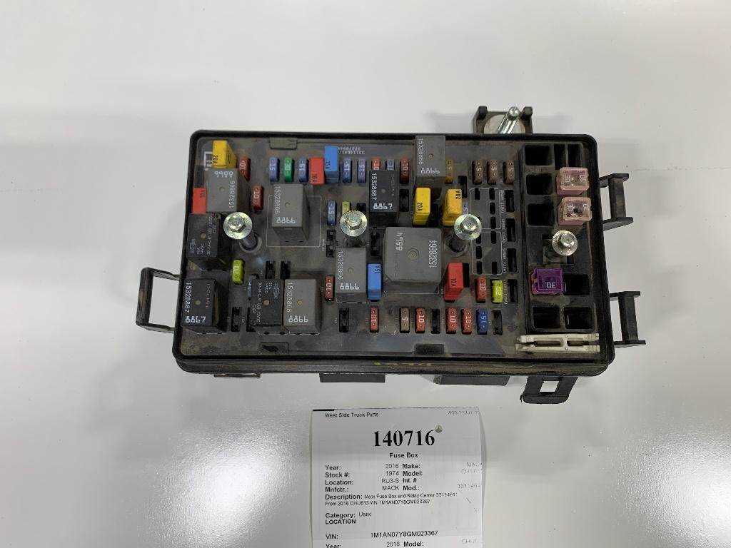 2013 mack gu713 fuse panel diagram