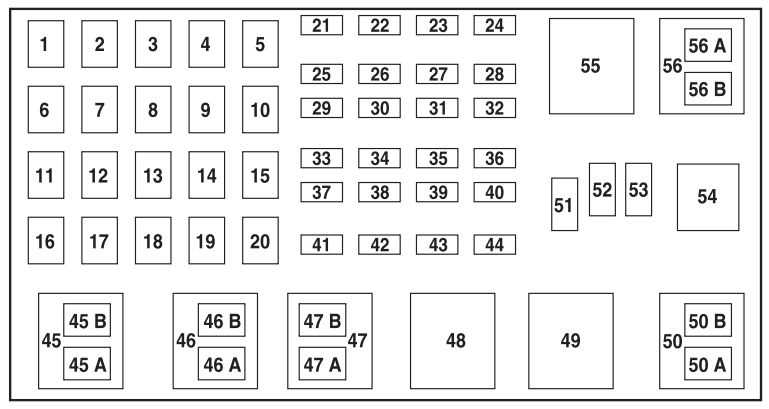 2004 ford explorer fuse panel diagram
