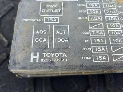 2001 4runner fuse box diagram