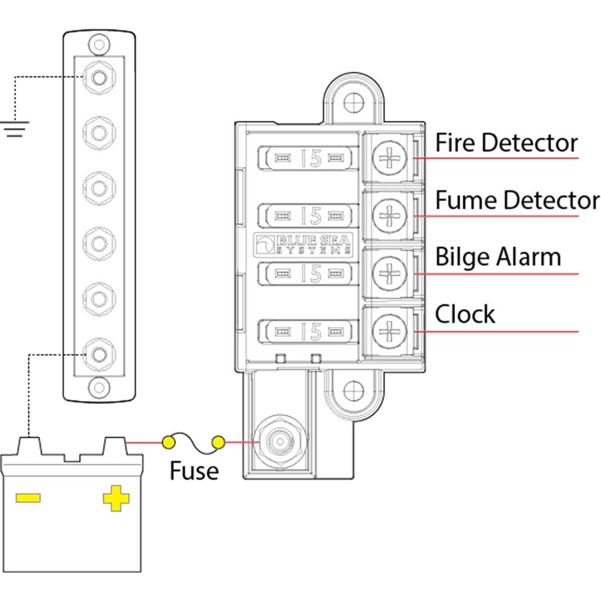 marine fuse block wiring diagram