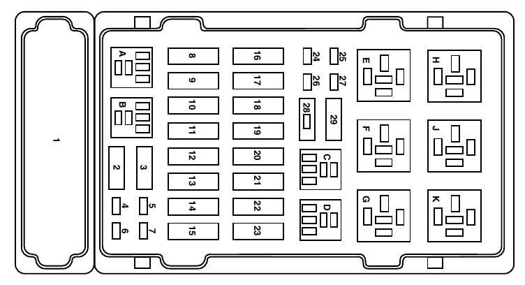 03 ford f250 fuse diagram