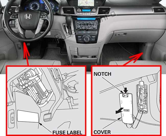 2018 odyssey fuse box diagram