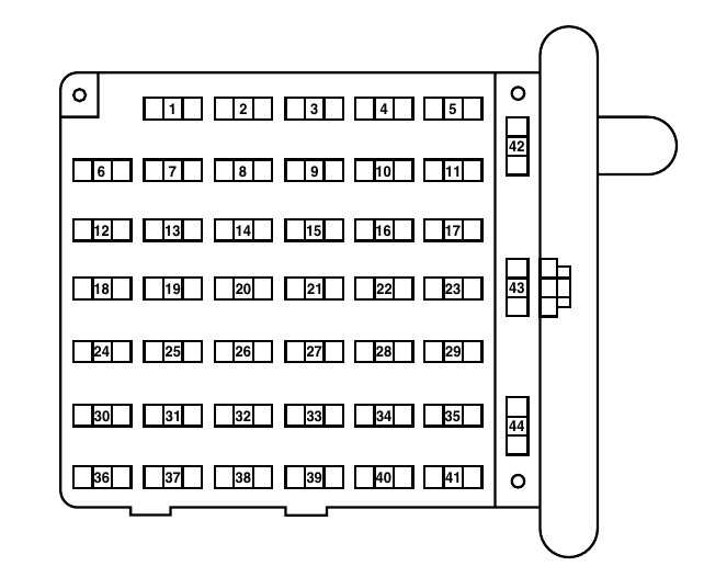 2004 ford e350 fuse diagram