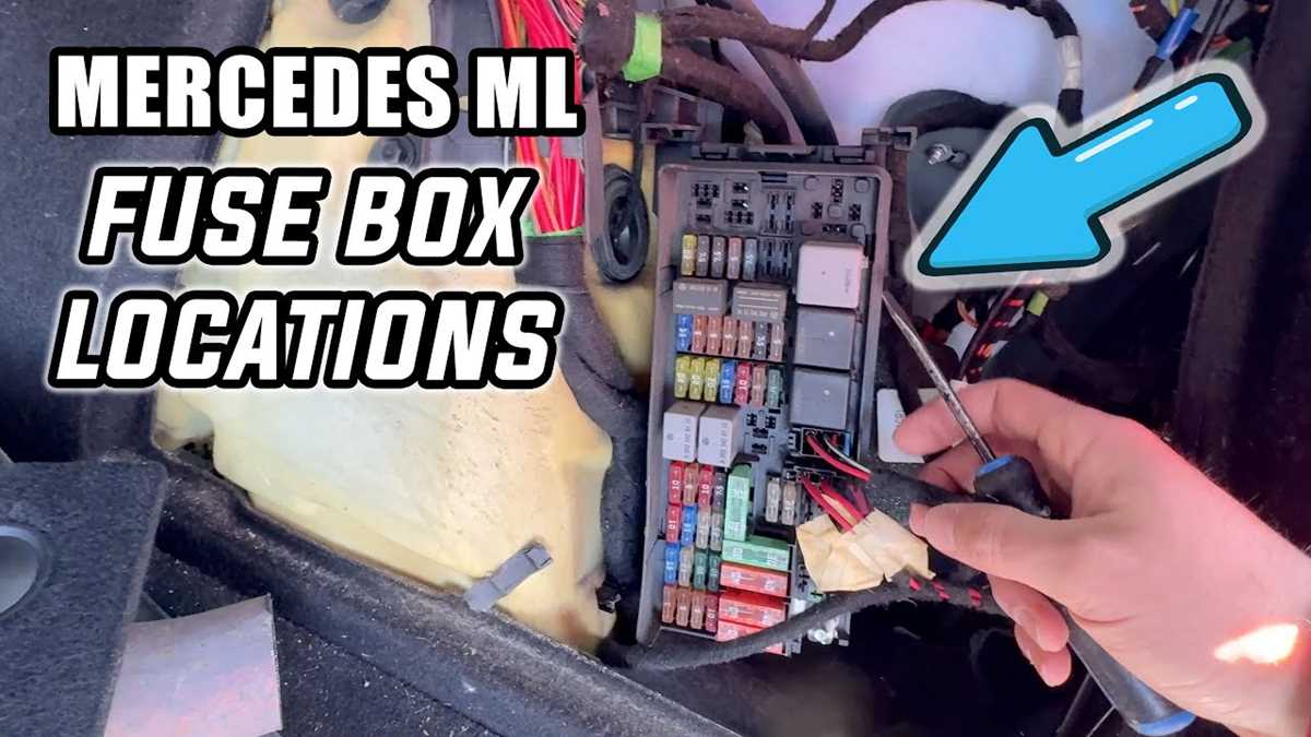 2006 mercedes ml350 fuse box diagram