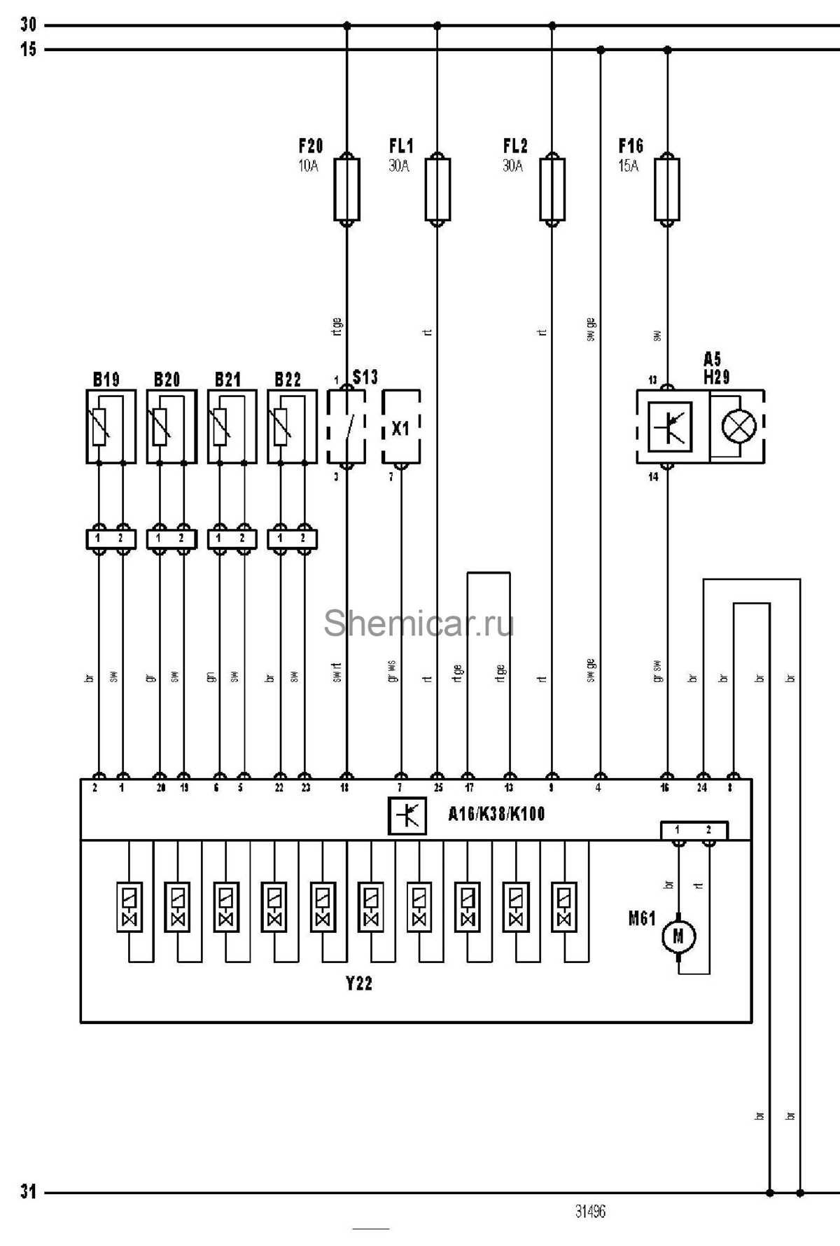 vw caddy fuse box diagram