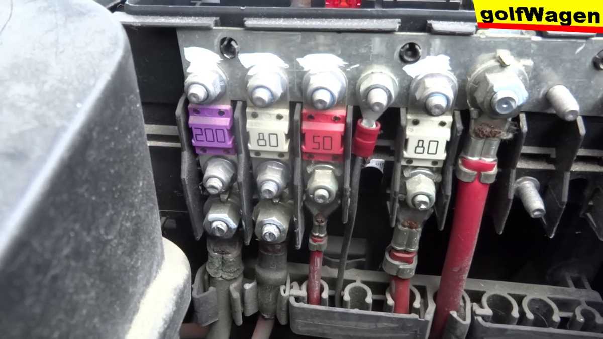 vw golf 5 fuse box diagram