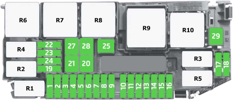 vw polo 6r fuse box diagram