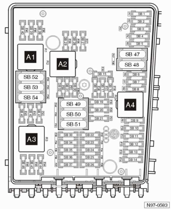 vw touran 2012 fuse box diagram
