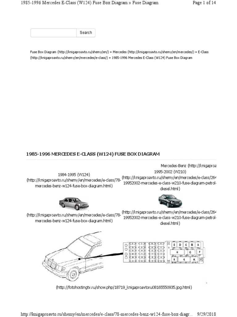w123 fuse box diagram