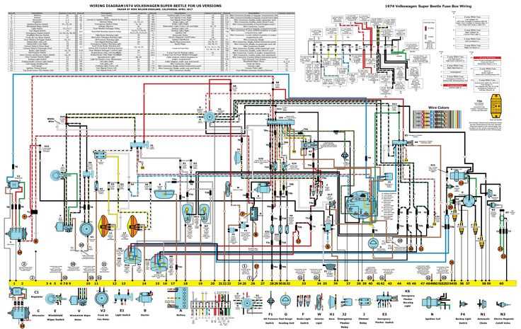 1974 super beetle fuse diagram