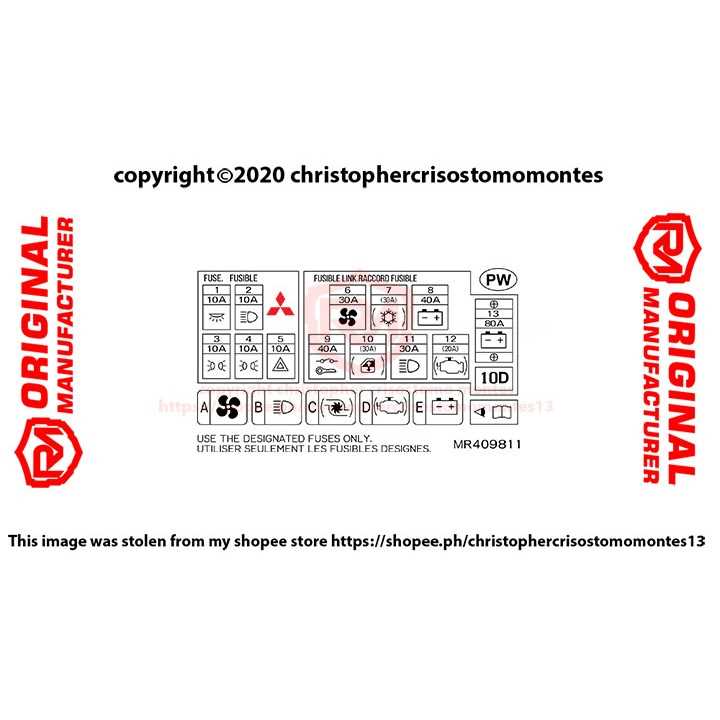mitsubishi montero fuse box diagram