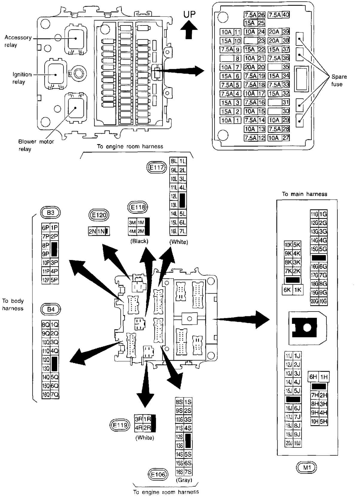 96 nissan maxima fuse box diagram