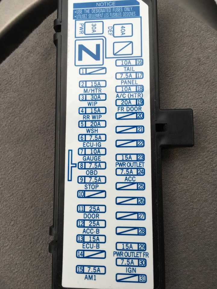 2006 prius fuse diagram