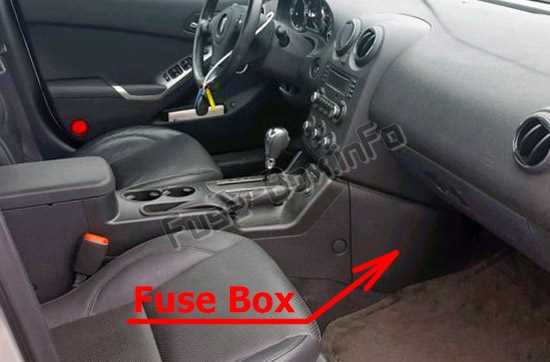 pontiac g6 fuse box diagram