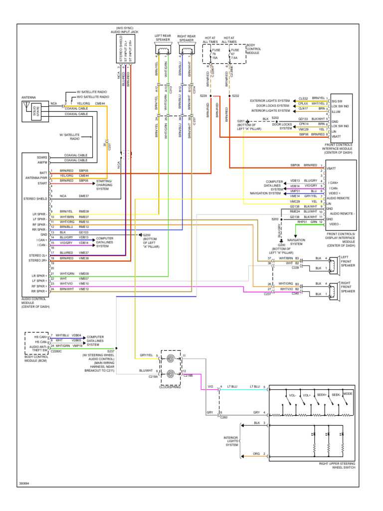 2014 ford focus radio fuse diagram