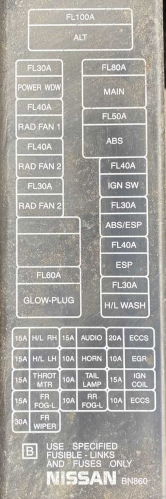 2006 nissan sentra fuse diagram