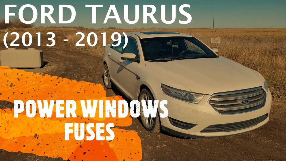 2013 ford taurus limited fuse box diagram