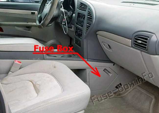 2004 buick rendezvous fuse panel diagram