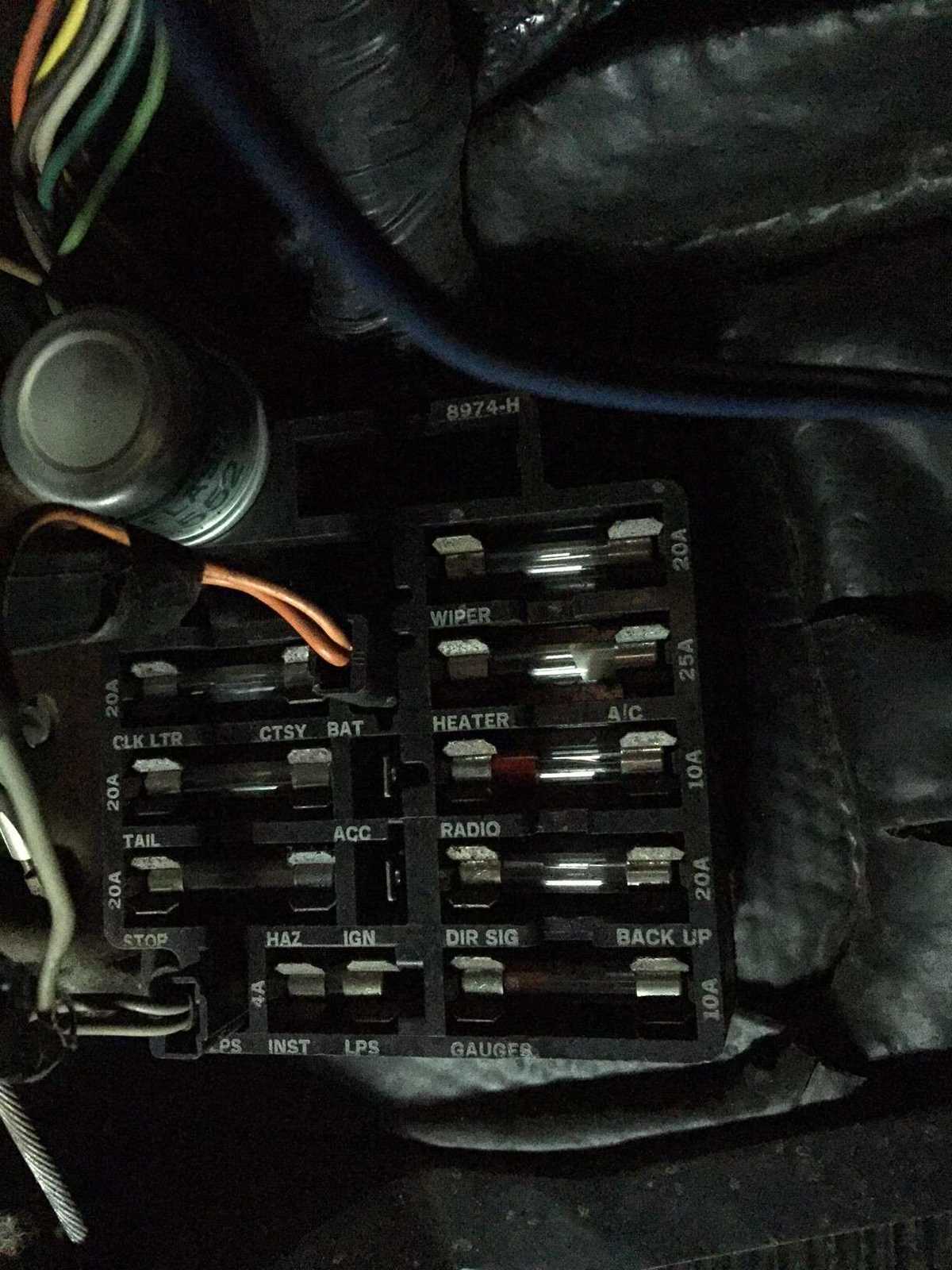 1978 pontiac trans am fuse box diagram