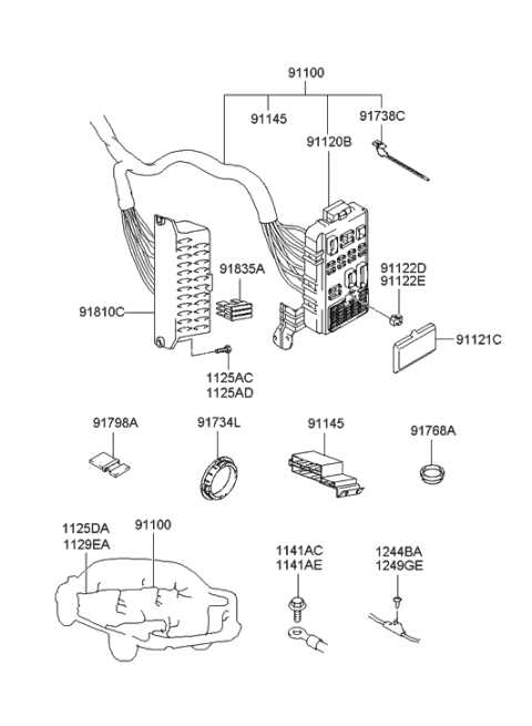 2002 hyundai xg350 fuse box diagram