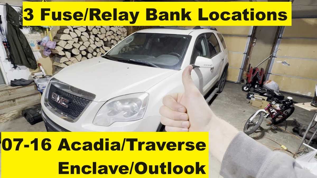 2013 gmc acadia fuse box diagram