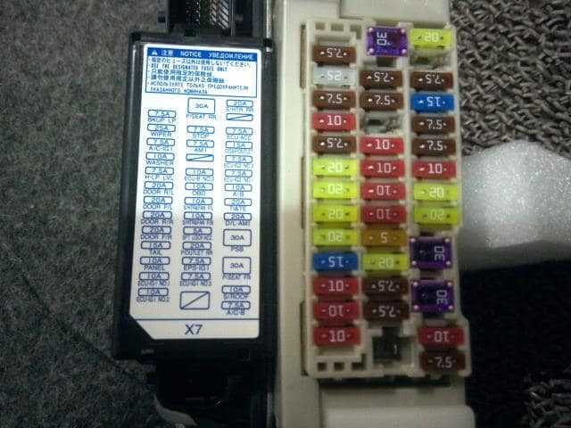 camry fuse box diagram