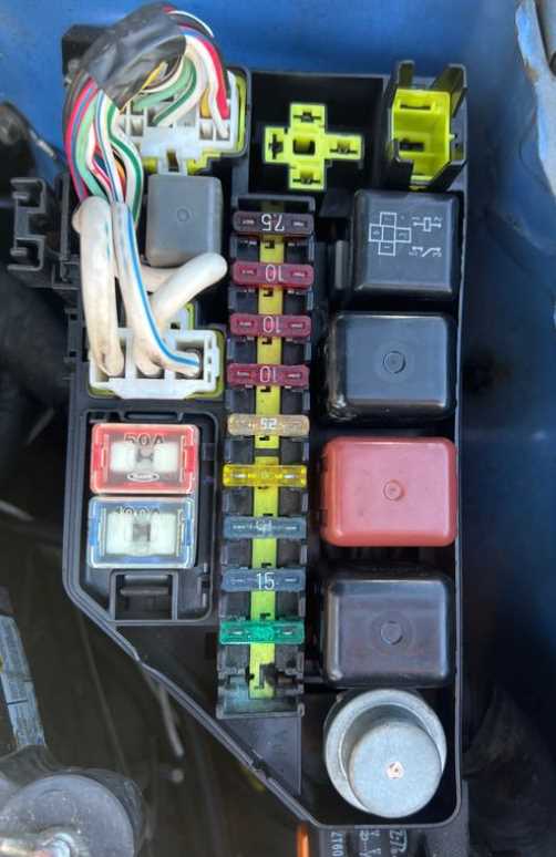 1995 toyota tercel fuse box diagram