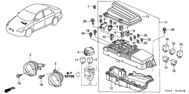 2005 accord fuse box diagram