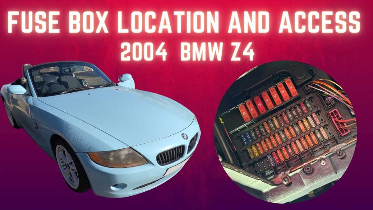 bmw z4 e85 fuse box diagram