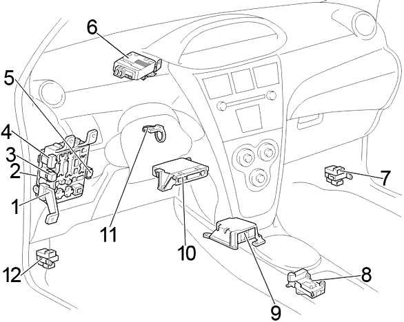 2012 toyota yaris fuse box diagram