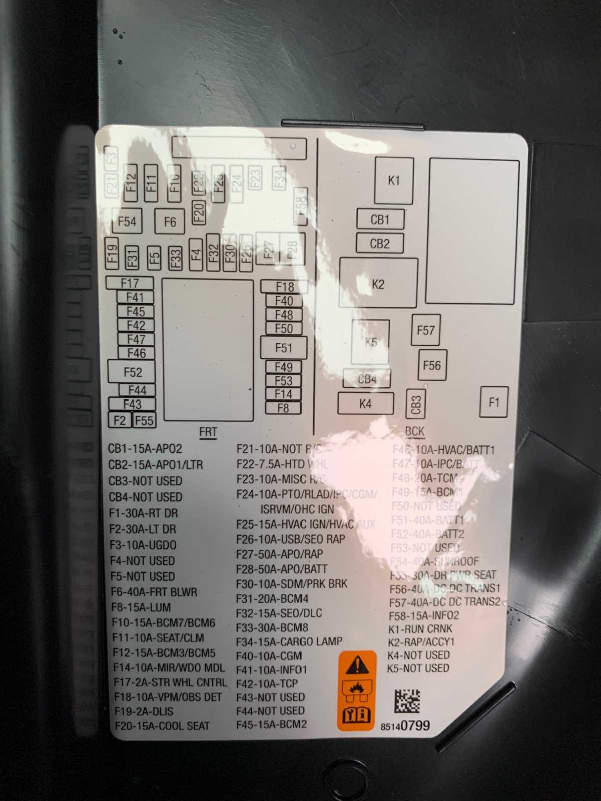 2023 gmc yukon fuse box diagram