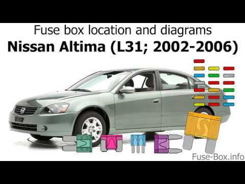 2004 nissan maxima 3.5 se fuse box diagram