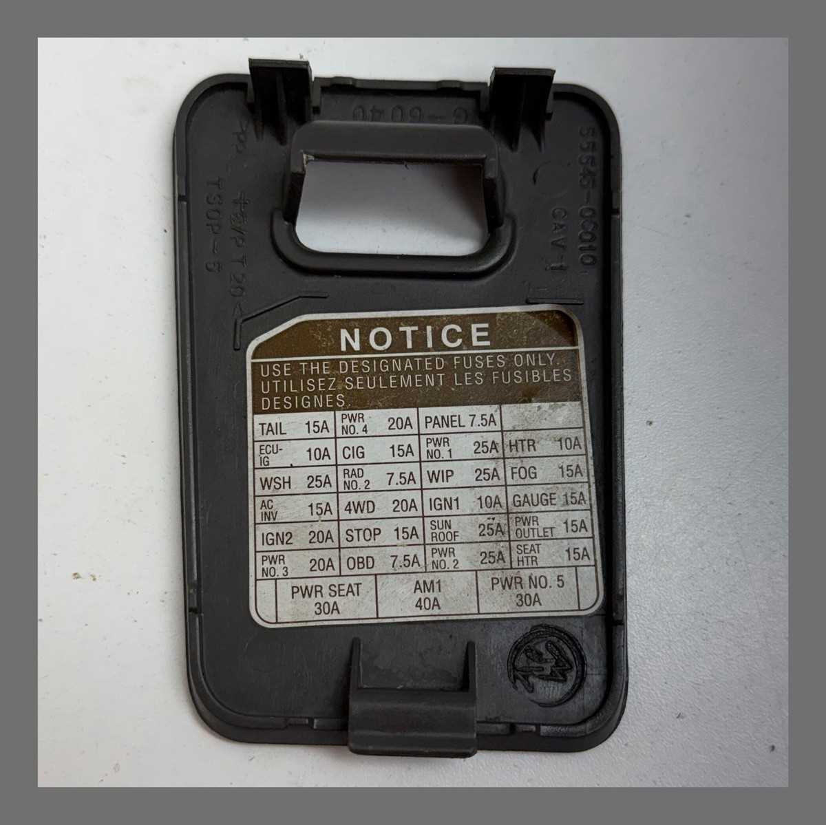 05 tundra fuse diagram